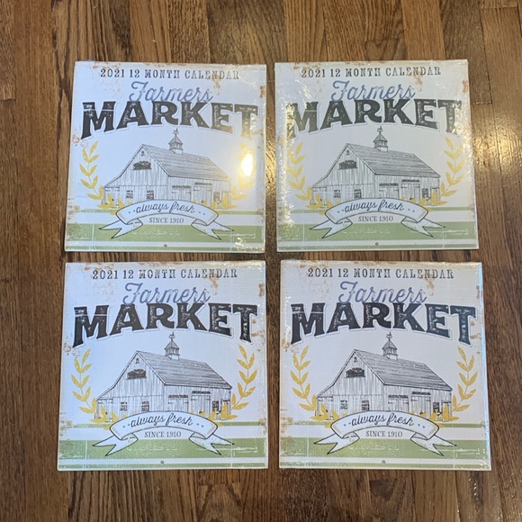 Other - Farmers Market Calendar Set of 4